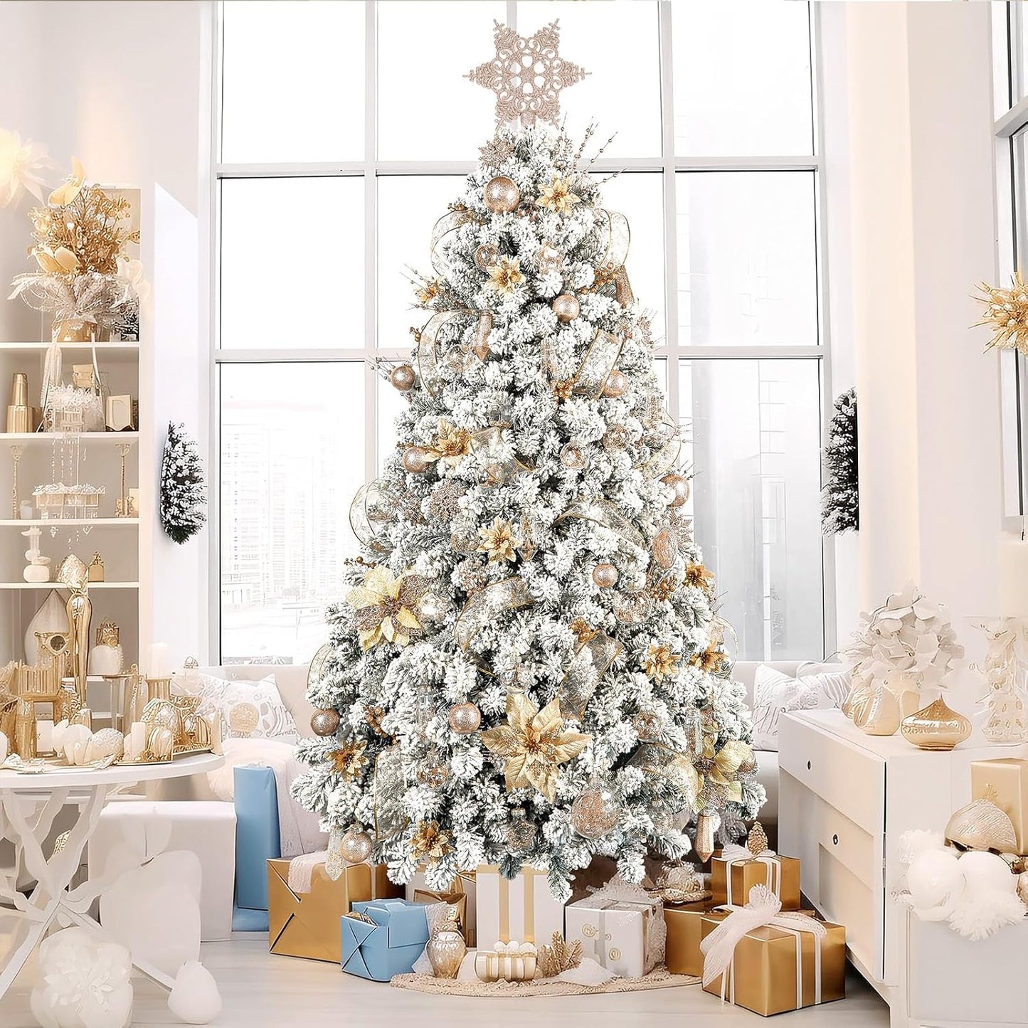 86pcs Christmas Shatterproof Plastic Clear Balls Ornaments Set - SHareconn