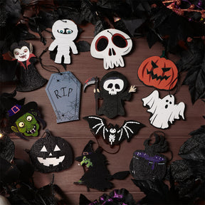 32 Pcs Halloween Wooden Hanging Ornaments - SHareconn
