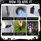8FT Length Halloween Inflatable Grim Reaper - SHareconn