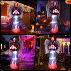 8FT Length Halloween Inflatable Grim Reaper - SHareconn