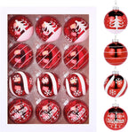 12Pcs Glass Christmas Ball Ornaments