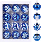 12Pcs Glass Christmas Ball Ornaments
