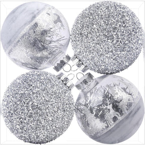 4 Pcs 120mm Large Christmas Balls Ornaments for Christmas Tree - SHareconn