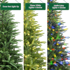 6ft Prelit Artificial Hinged Christmas Tree
