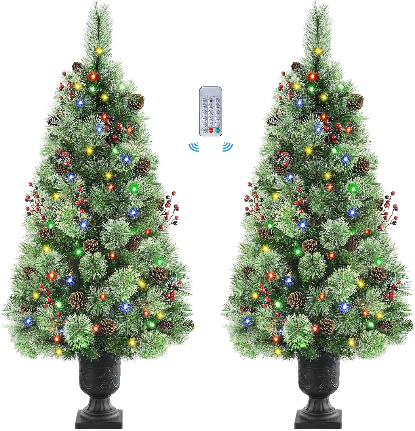 4ft Prelit Artificial Christmas Tree Mini Entrances Tree