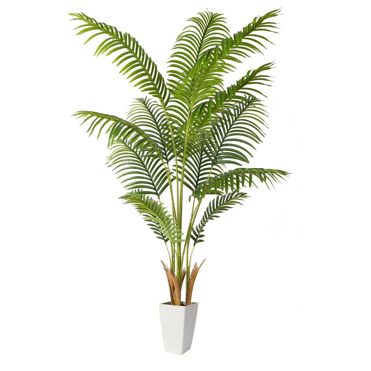 5FT Artificial Palm Tree with White Planter