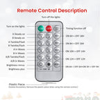 Set of 1 24.5 Inch Pre-lit Outdoor Christmas Tree with Remote