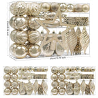 82pcs Christmas Balls Ornaments Set with Hanging Strings