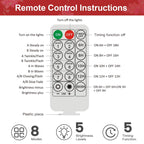 9FT Color Changing Prelit Lights Artificial Christmas Garland with Timer by Remote Control - SHareconn