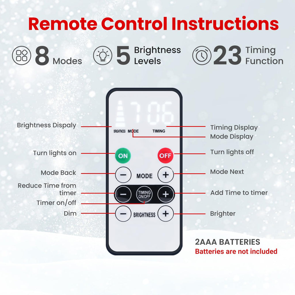 6ft Prelit Artificial Hinged Upgraded Snow Flocked Christmas Tree with Remote, 380 Pre-Lit Multi-Color RGB Lights and 1045 PE & PVC Branch Tips, Perfect Choice for Xmas Decoration, 6 FT - SHareconn