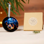 1Pcs 3.54 Inch Jesus Birth Acrylic Christmas Ornaments