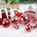 SHareconn 86PCS Red Christmas Ball Decoration Set