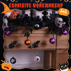 30ct 2.36 Inch Halloween Tree Ornaments(Black & Orange Purple) - SHareconn