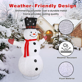 5FT Plush Snowman Christmas Decoration