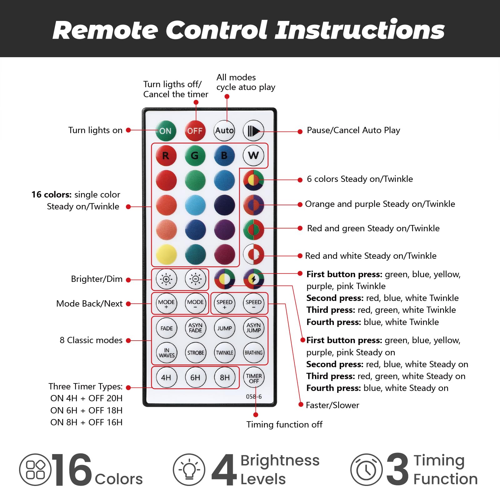 SHareconn 6ft Prelit Premium Artificial Hinged Christmas Tree with 250 RGB Lights, 952 Branch Tips and Foldable Metal Stand, Perfect Choice for Xmas Decoration, 6 FT, Black - SHareconn
