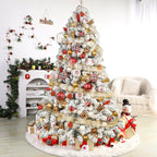 9ct 3.94 Inch Red & White Christmas Tree Balls Ornaments