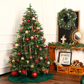 52pcs Bronze Copper Gold Forest Theme Christmas Tree Ornaments Set
