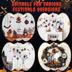 30ct 2.36 Inch Halloween Tree Ornaments(Black & Orange Purple) - SHareconn