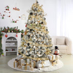 30ct 6CM Inch Black & White Christmas Tree Balls Ornaments
