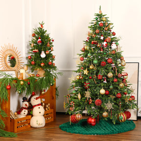 100 Pcs Red & Gold Christmas Ball Ornaments Set with Hanging Rope