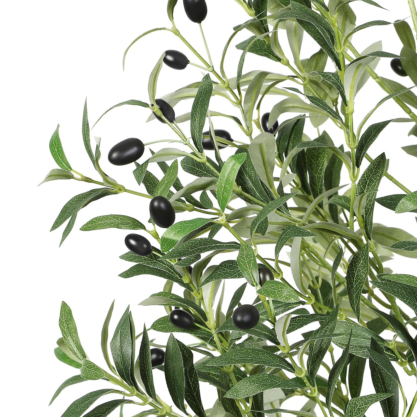 Artificial Olive Tree, Fake Olive Tree with Lifelike Olive Leaves, Faux Olive Tree Indoor Outdoor for Home Living Room Bedroom Balcony Corner Office Garden Decor