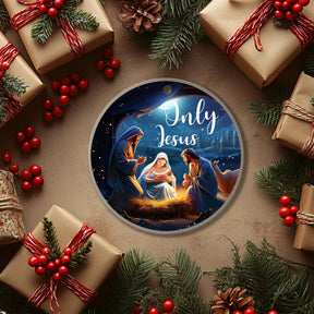 1Pcs 3.54 Inch Jesus Birth Acrylic Christmas Ornaments