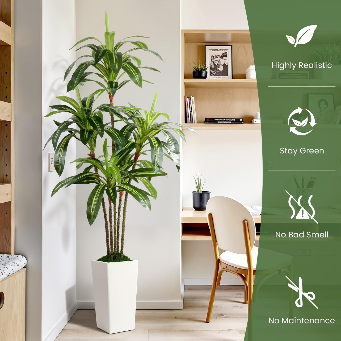 Artificial Dracaena Faux Tree-4FT/5FT/6FT